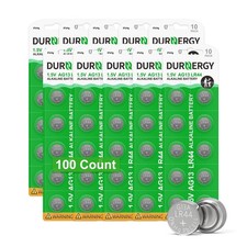 DURNERGY LR44 Batteries 100 Pack, AG13 L1154F 357 303 100 Count Pack of 1