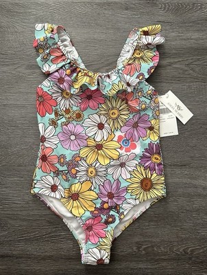 Girls Swimsuit Small 7-8 Angel Season NWT $69.99