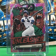 2021 Donruss Sammy Sosa Unleashed Pink Fireworks Parallel UNL18 Chicago Cubs