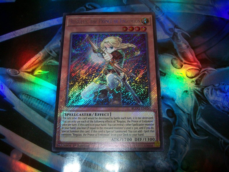 Regulus, the Prince of Endymion 1st Edition Secret Rare BLGG-EN050 Yu-Gi-Oh!