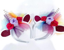 2 pack of pink LED Unicorn Headband