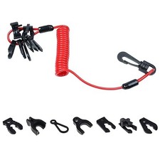 Universal Boat Kill Switch Keys Lanyard, Outboard Jet Ski Cord Tether Suit