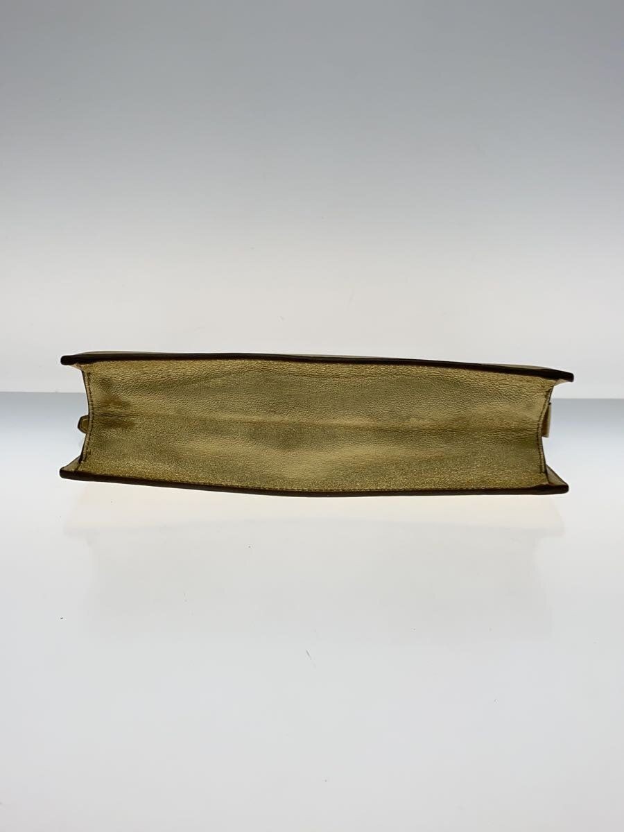 Borsa pochette SAINT LAURENT pelle oro tinta unita 314527 527412 ※ sensazione di utilizzo Usata