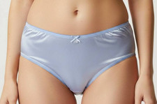 6 Plus Underwear Mid-Waist Panties Women Mens Briefs Nylon Silky Soft 2XL/Purple