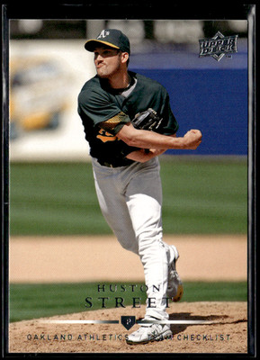 2008 Upper Deck - Team Checklist Huston Street #753