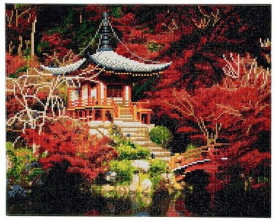 Craft Buddy CAK-A50 - Japanese Temple, 40x50cm Crystal Art Kit, Diamond Painting