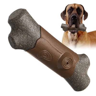 Tough Dog Chew Toys for Aggressive Chewers, 8.27in Hardly Squeaky Durable Bra...