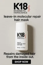 K18 Leave-In Molecular Hair Mask, Repairs Dry or Damaged Hair,