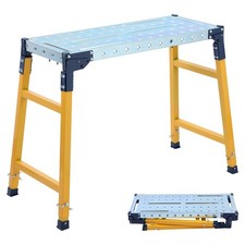 Foldable Adjustable Work Platform 500kg Load Capacity Carbon Steel Anti Skid
