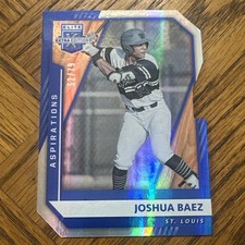 Joshua Baez 2021 Elite Extra Edition Baseball Aspirations Blue Die-Cut /79 Cards