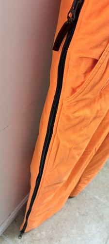 Salopette da caccia Duxbak uomo XL Blaze arancione isolata bavaglini zip tasche gambe - Foto 8 di 9