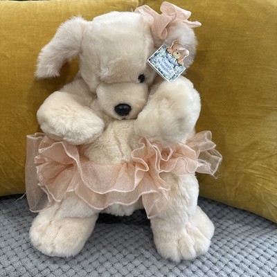 Elgate Cuggly Wugglies Ballett Tutu Golden Labrador Plüsch Rucksack Vintage 17 Zoll