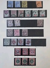 GB KING EDWARD VII COLLECTION OF JUBILEE ISSUE STAMPS, SOMERSET HOUSE USED (T7) 