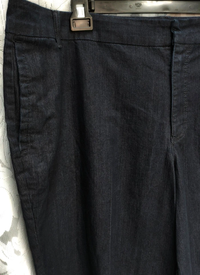 SHORTS BERMUDA 24W 2X 3X JACLYN SMITH AZUL MARINO TEJIDO ELÁSTICO MEZCLA ALGODÓN NUEVOS Foto 3 de 4