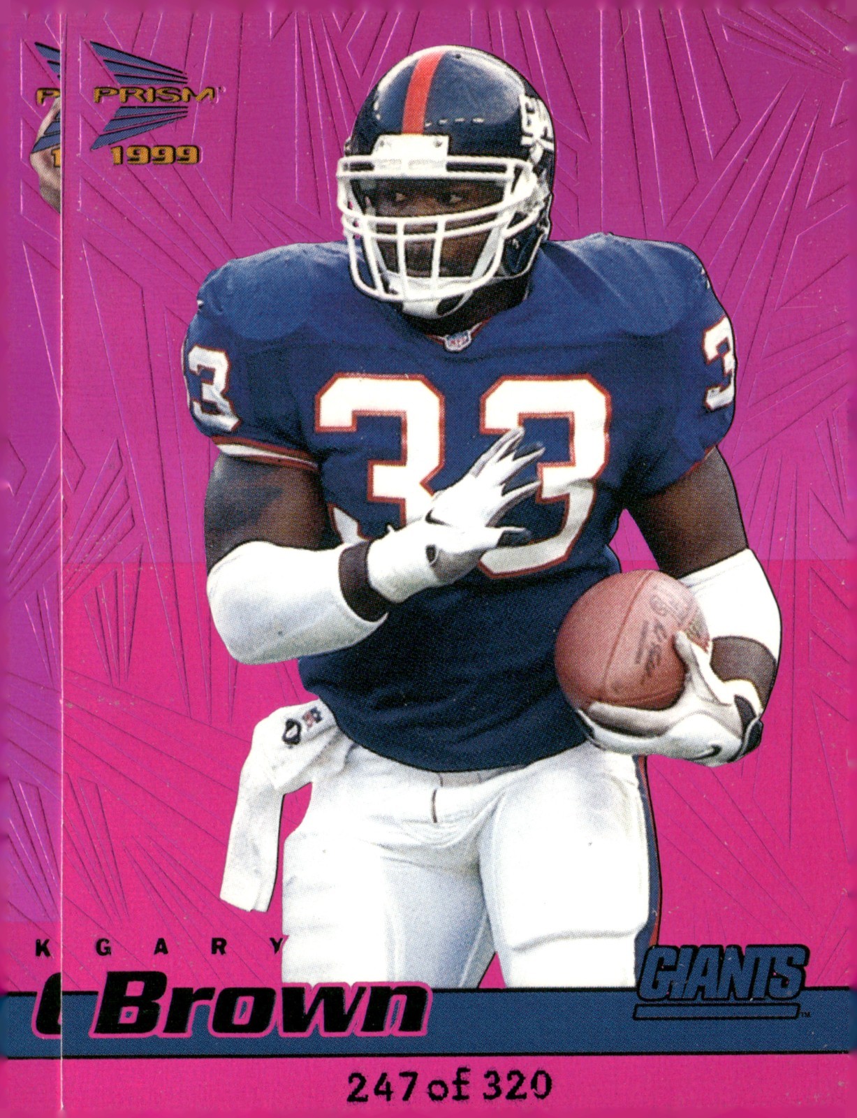 1999 Pacific Prism - Gary Brown #95 Holographic Purple /320