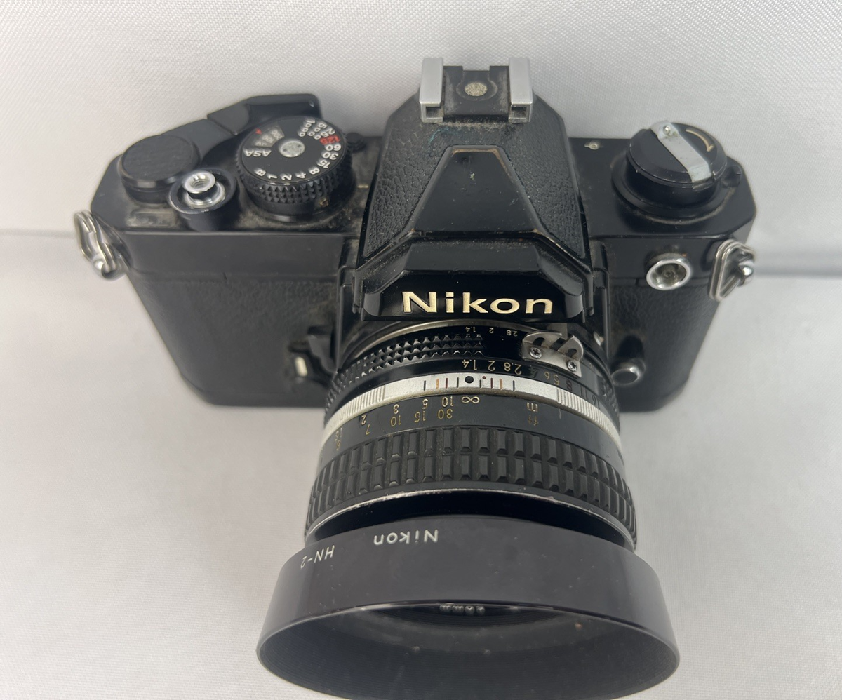 Nikon FM Black 35mm Film Camera Nikkor 50mm f1.4 Lens From