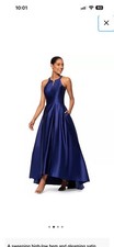 Betsy Adam High-Low Sleeveless Gown Sz10