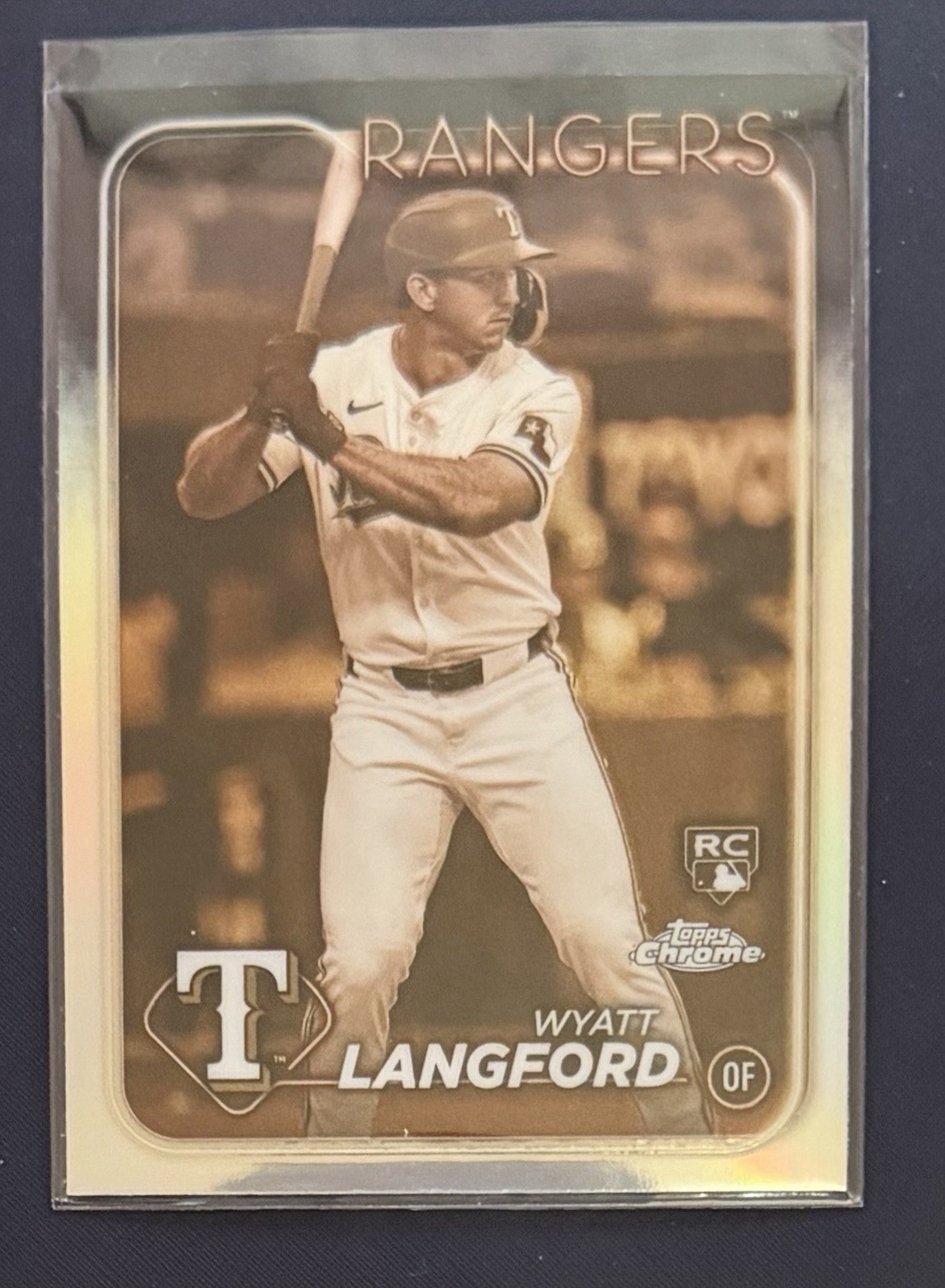2024 Topps Chrome - Wyatt Langford #122 Sepia Refractor (RC)