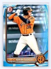 2022 Bowman #BP-19 Adrian Sugastey Prospects Blue Pattern #/125 SN