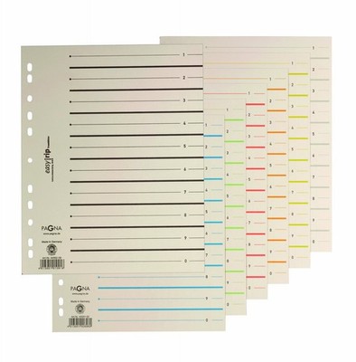 Pagna Easy Rip 44063-05 Reference Dividers A4 for 20-Page Indexes Pack of 100 Kr