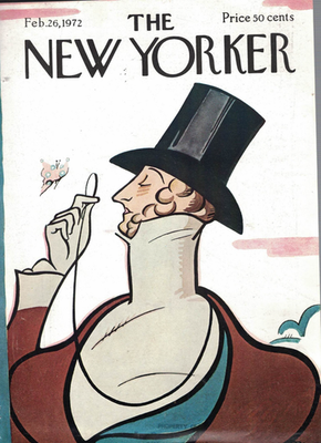 #ad #ad 1972 New Yorker February 26 Eustace thinks we should get out of Viet Nam $28.00