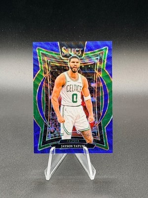 JAYSON TATUM 2024-25 Panini Select Concourse #2 Blue Wave Prizm 21/75