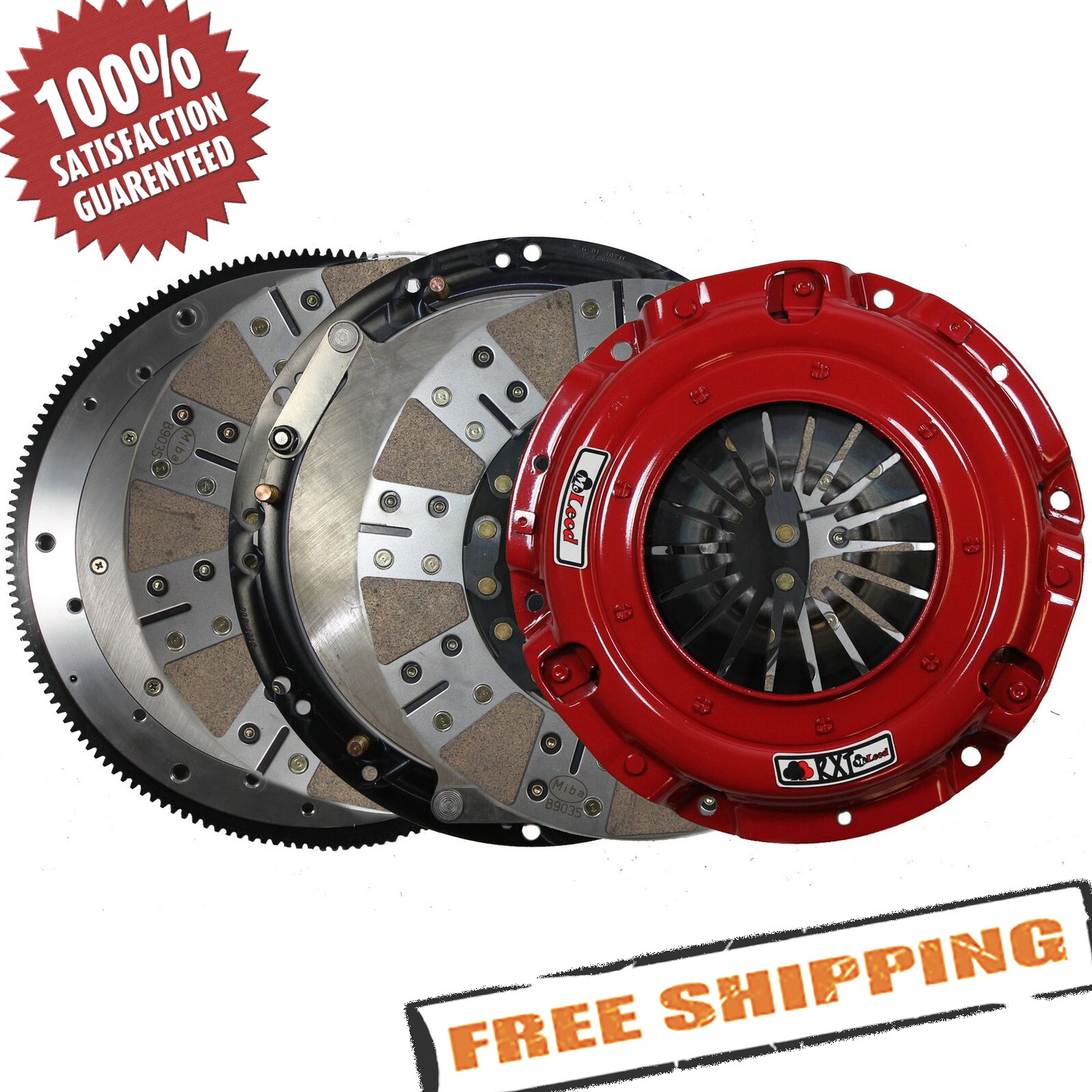 McLeod 6918-07HD RXT 1200 Twin Ceramic Disc Clutch Kit for 2007-2009 Ford GT500