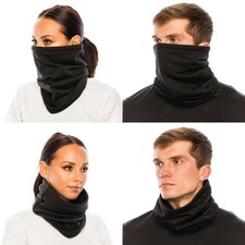 Mens Neck Gaiter Fleece Neck Warmer Outdoor Windproof Face Mask Winter Scarf