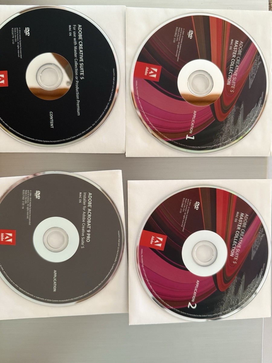 Adobe Creative Suite 5 Master Collection Includes Serial Numbers