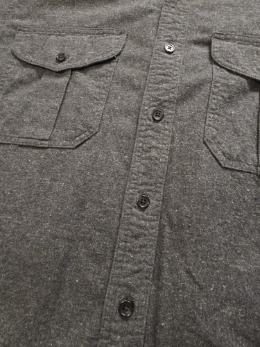 Filson Alaskan Guide Flannel Shirt Long Sleeve Heather Gray Men's Size Large - Picture 5 of 12