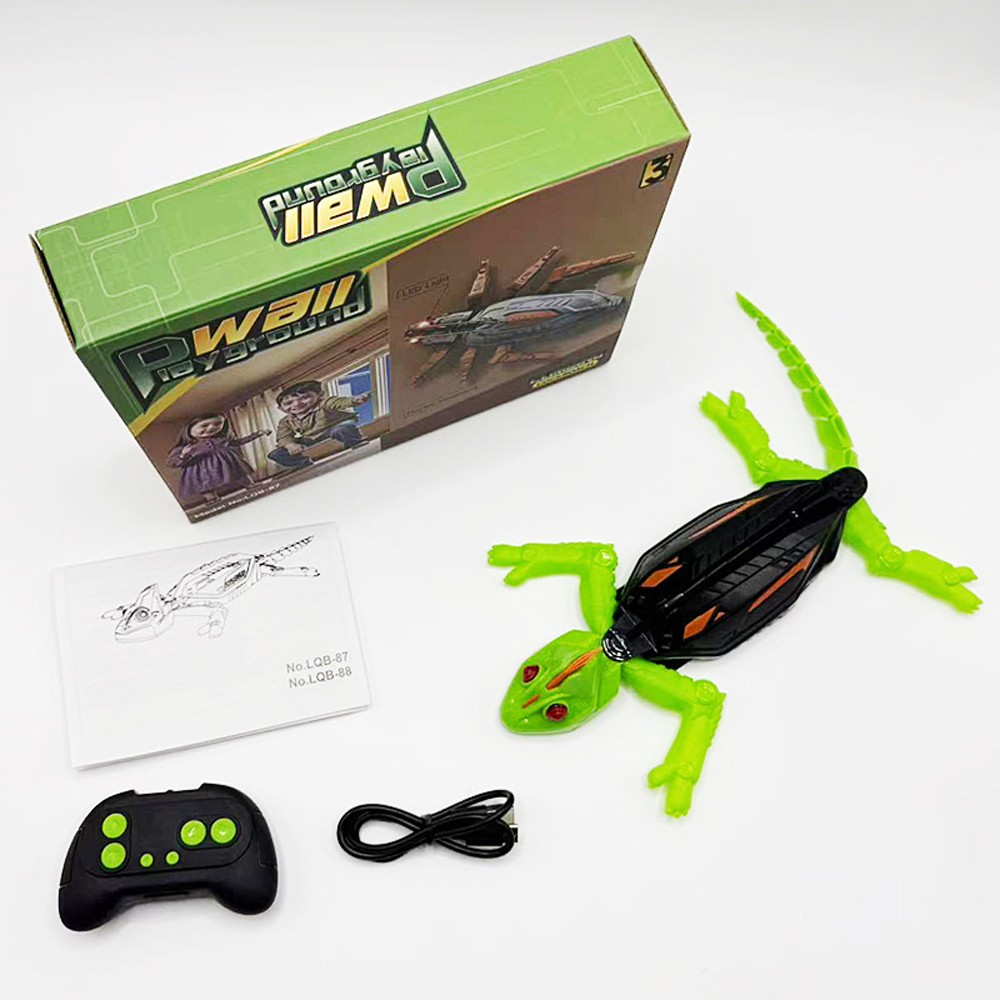 Wall Climbing RC Chameleon Toy for Kids Rechargeable Remote Control Lizard Toy
