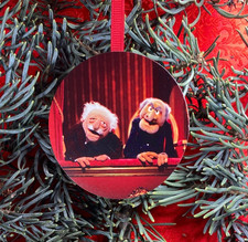 Statler  Waldorf CHRISTMAS TREE ORNAMENT Custom Laser Engraved Muppets Gift