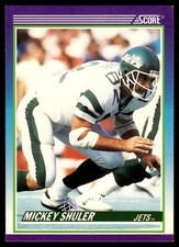 1990 SCORE NFL FOOTBALL Sports Trading Card #467 🤩 MICKEY SHULER, New York Jets