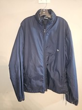 Vintage Ocean Pacific Xl Mens Blue Embroidered Logo Jacket Windbreaker