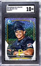 2023 Bowman Chrome Mega Box Axiel Plaz Prospect #BCP-208 SGC 10 Rookie