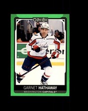 377 Garnet Hathaway Washington Capitals 2021-22 O-Pee-Chee Neon Green Border /50