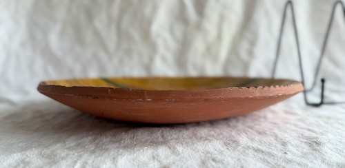 Breininger Robesonia Redware ceramica piatto ciotola poco profondo arte popolare - Foto 3 di 3