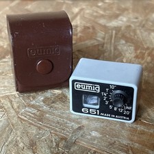 Eumig 651 bilanciatore compensatore parallasse vintage C3M fotocamera pellicola stretta e custodia