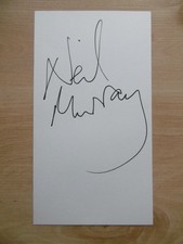 Neil Murray "Whitesnake" autograph signed 11x21 cm index card