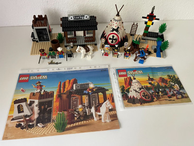 LEGO Western: Chief's Tepee (6746) + Sheriff's Lock-Up (6755) - 100% COMPLETE