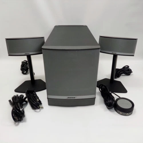 Bose Companion 5 Speaker System Blk/Graphite/Silver Bose Sound -Tested- Pls Read