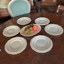 Antico servizio set di piatti color crema Inglese Anni '30 per 6 piatto portata