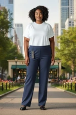 NWT DG2 SZ 2X TALL (hip to 60 ") NAVY BLUE VELVET STRAIGHT STRETCH DRESS PANTS