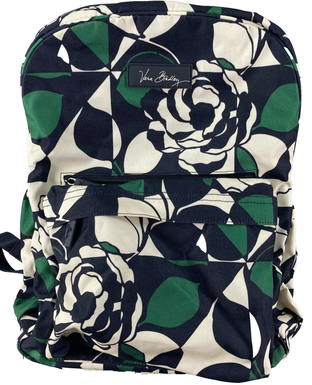 Vera Bradley Nomadic Blossoms Floral Backpack White Green La