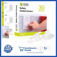 Child Safety Electrical Outlet Covers 30 Pack Clear Tamper-Resistant Protectors