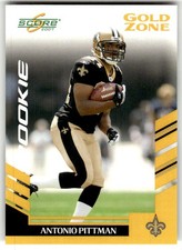 2007 Score Antonio Pittman Gold Zone #/600 Rookie #363