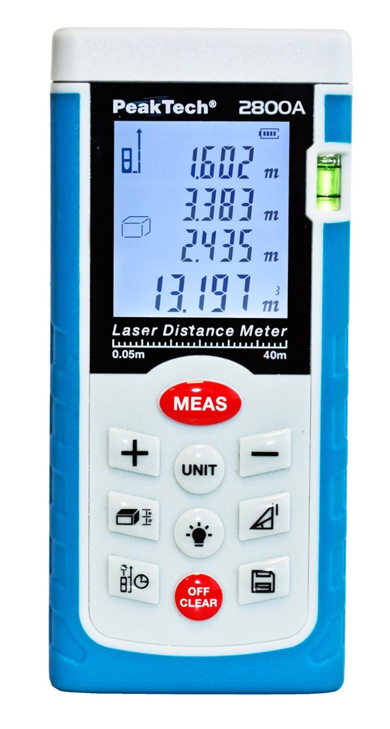 Telemetro Laser Professionale 40m - Design Compatto e Alta Precisione