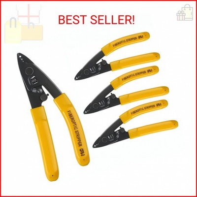 Duogalia 4PC CFS-3 Fiber Optic Stripper 3 Port Hole Fiber Optic Stripping Tool w