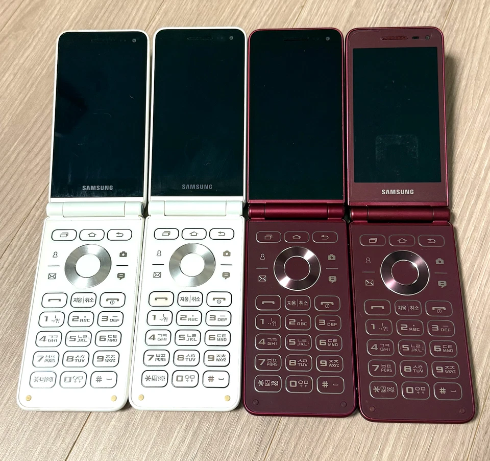 Samsung Galaxy Folder 2 SM-G160N 16GB Unlocked LTE Flip Phone Black White Red A+ - Image 3 of 4