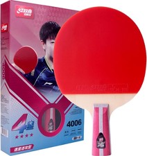 Table Tennis Racket 4-Star 2.0 MM Sponge Red Black for Ping Pong Game